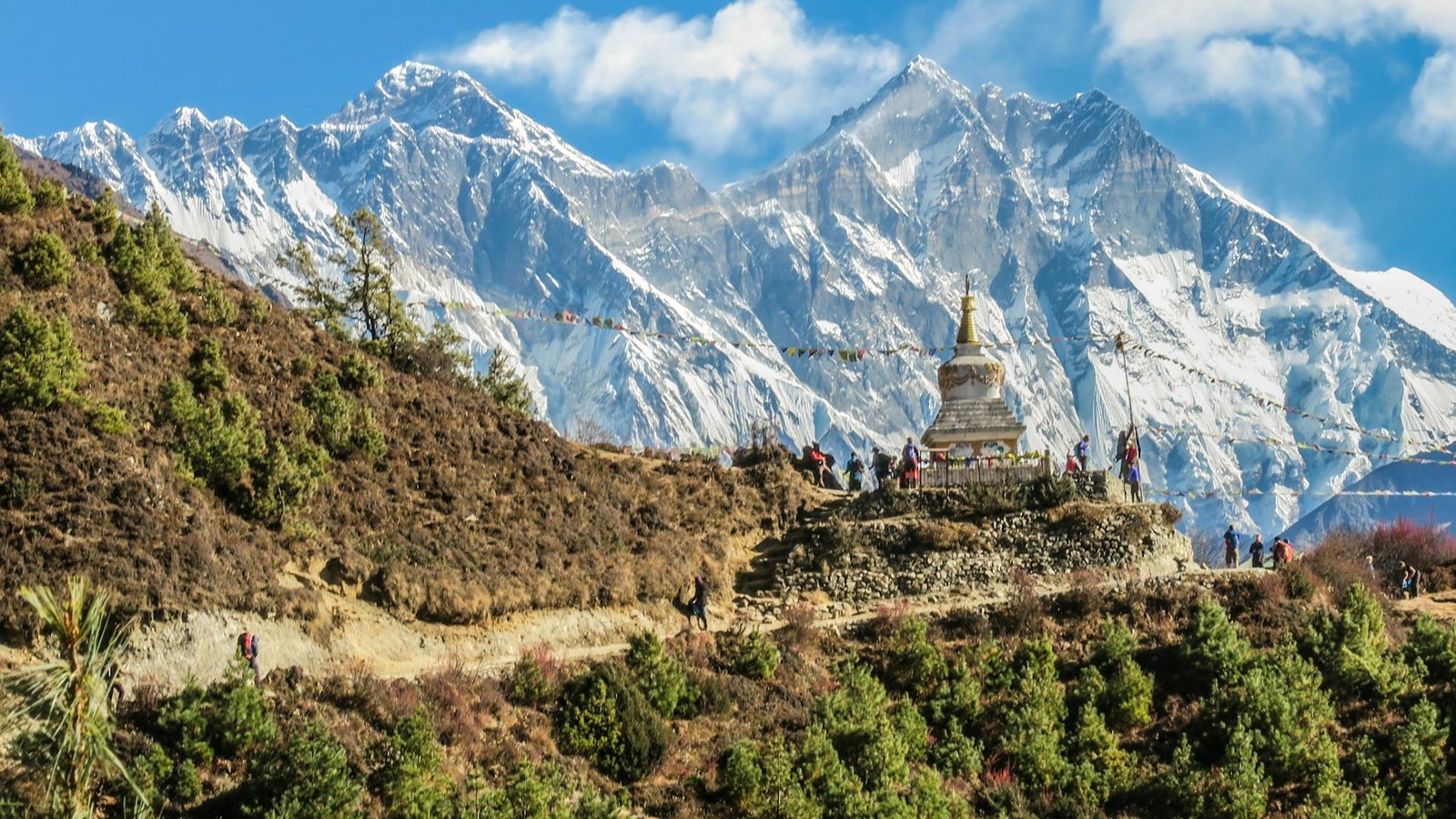 Prayer Flags on Sacred Mountain